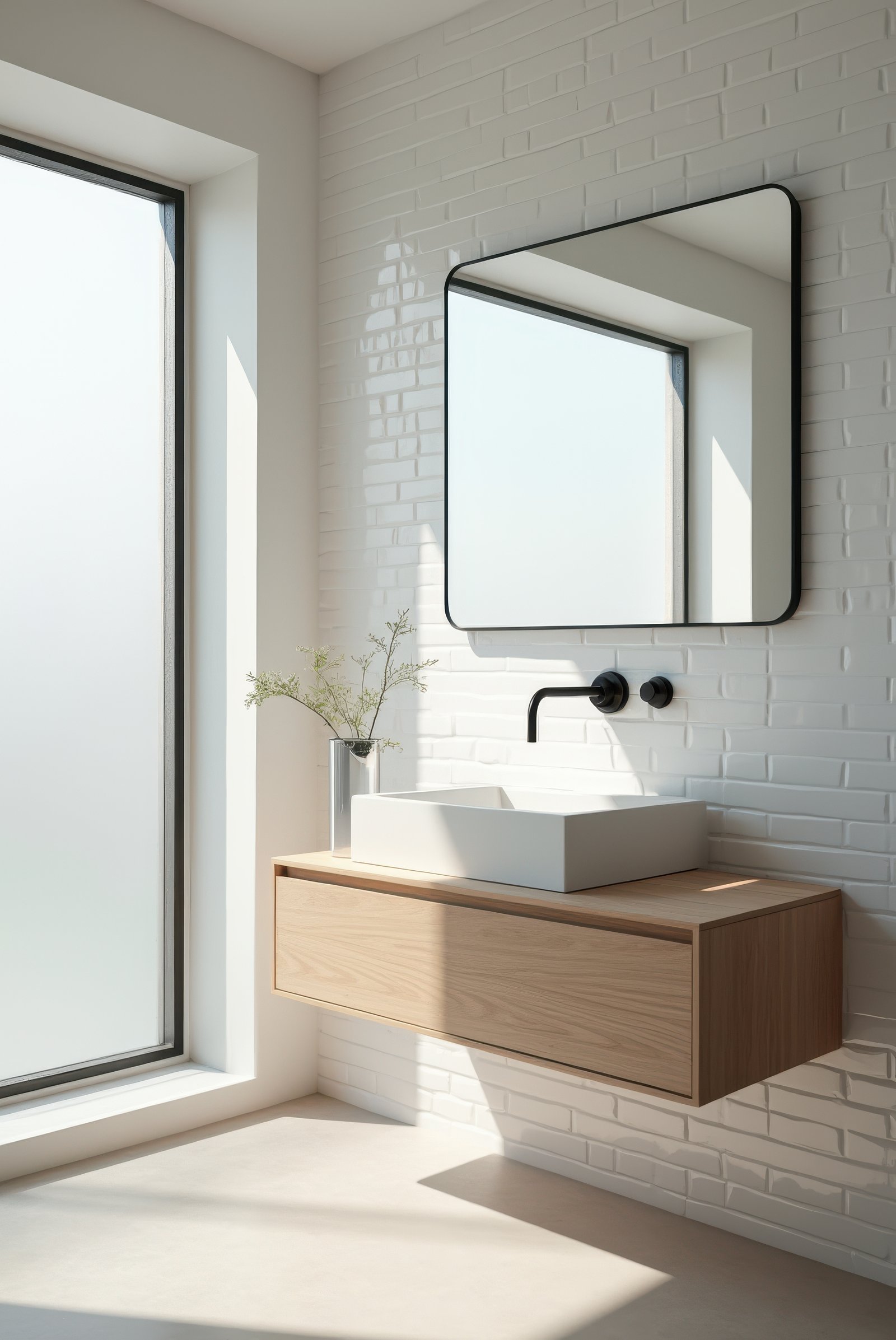 Scandinavian Bathroom: 15 Amazing Ideas For A Calm Space - Granite Countertops Scandinavian Style Bathroom