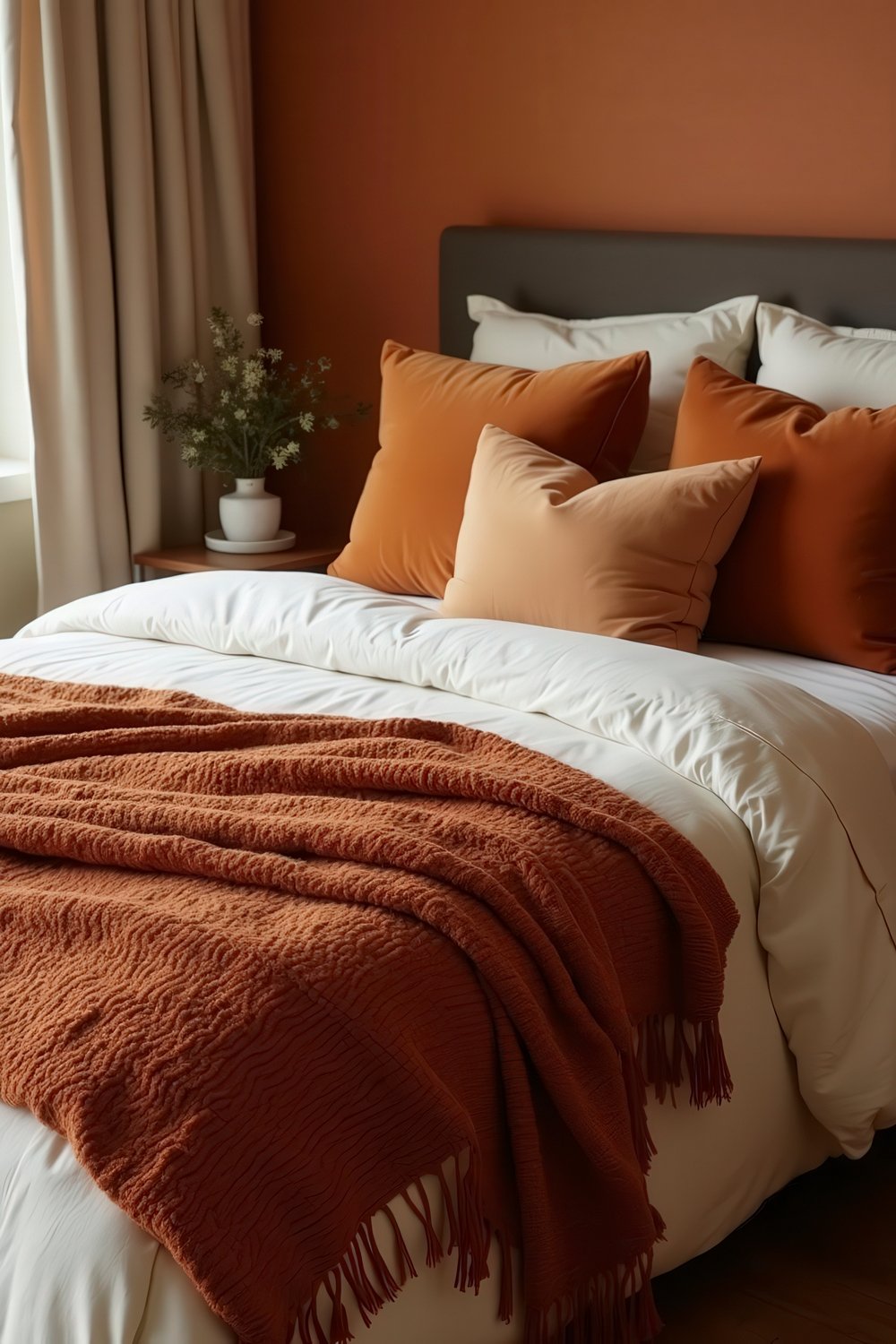 Burnt Orange Bedroom Color Combinations 17 Amazing Ideas