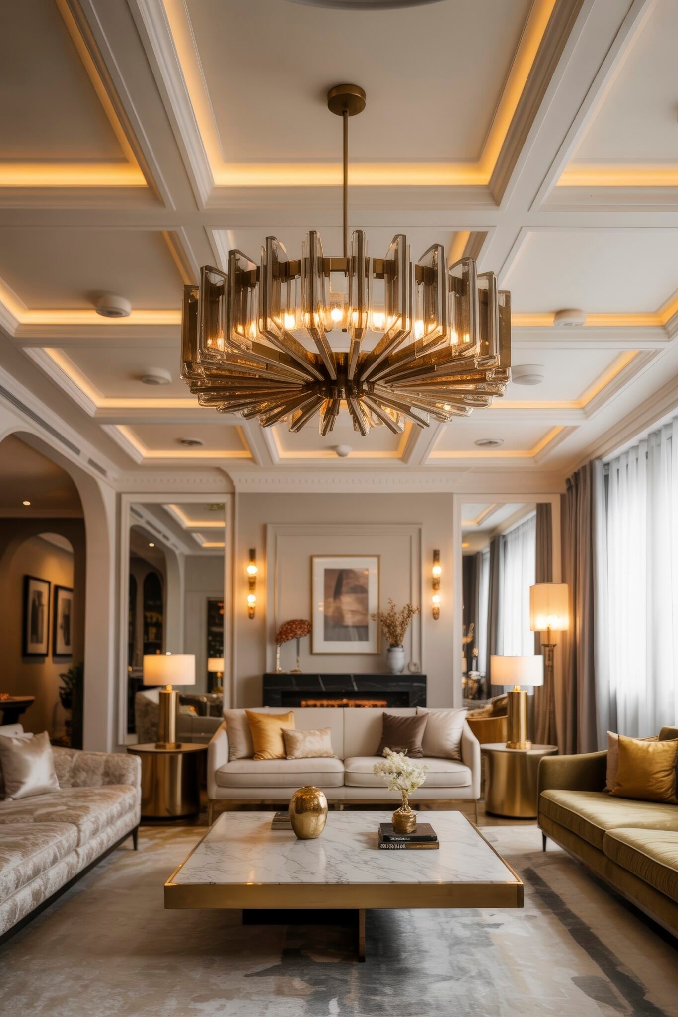 Luxury Ceiling Design Living Room: 15 Dazzling Ideas